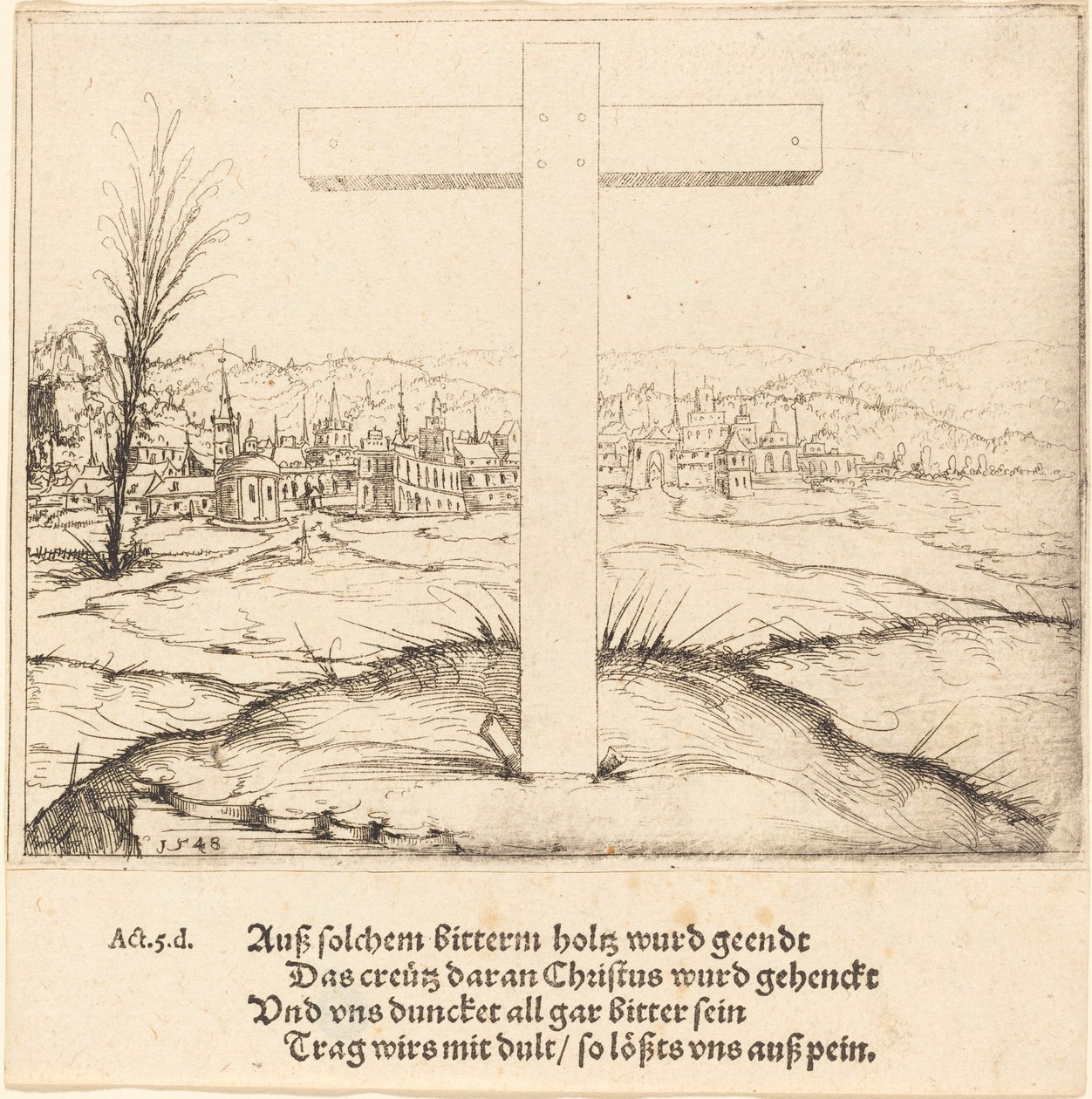 Krzyż Chrystusa autorstwa Augustin Hirschvogel