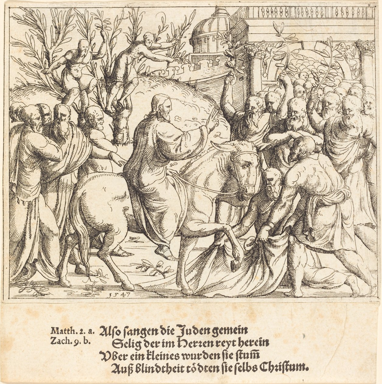 Wjazd do Jerozolimy autorstwa Augustin Hirschvogel