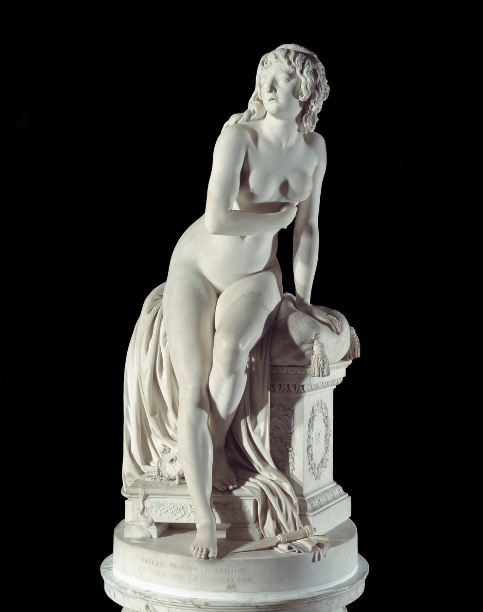 Rzeźba porzucona Psyche autorstwa Augustina Pajou (1730-1809) 1791 Paryż, Luwr autorstwa Augustin Pajou