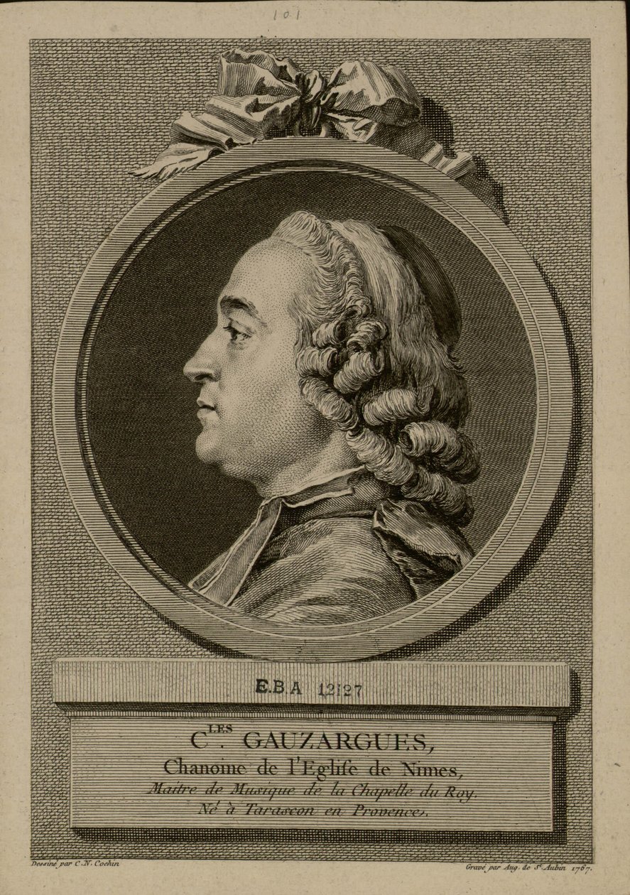 Portret Charlesa Gauzarguesa 1725-1799, 1767. autorstwa Augustin Saint Aubin de