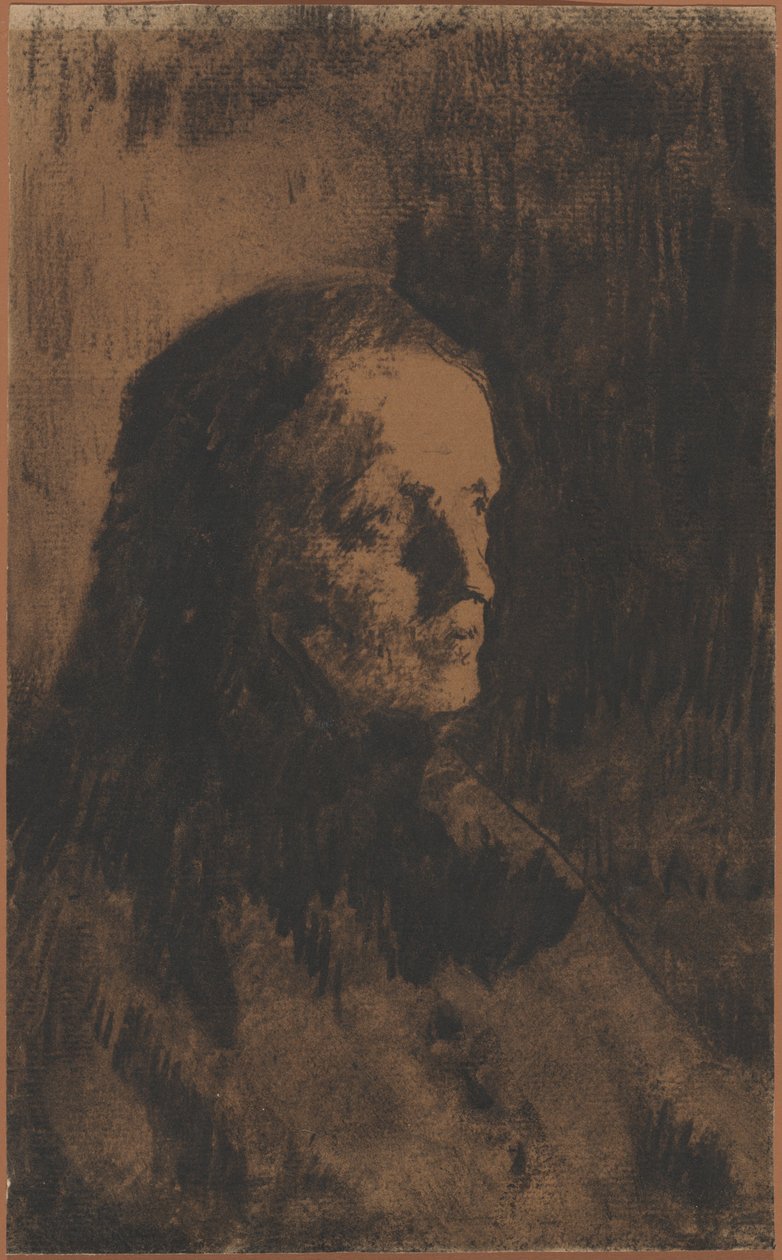 Głowa starej kobiety autorstwa Augustin Théodule Ribot