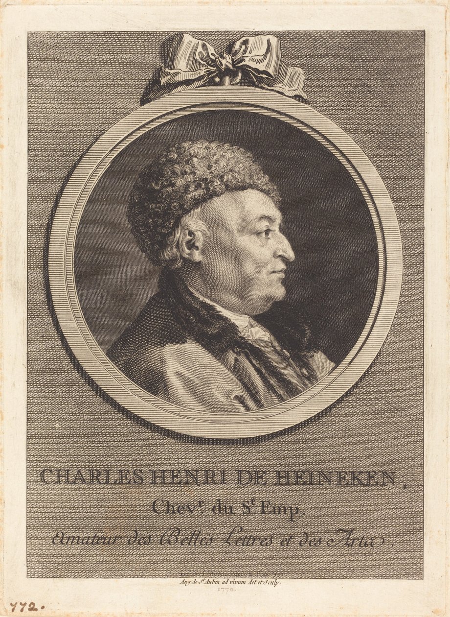Charles Henri de Heineken autorstwa Augustin de Saint-Aubin
