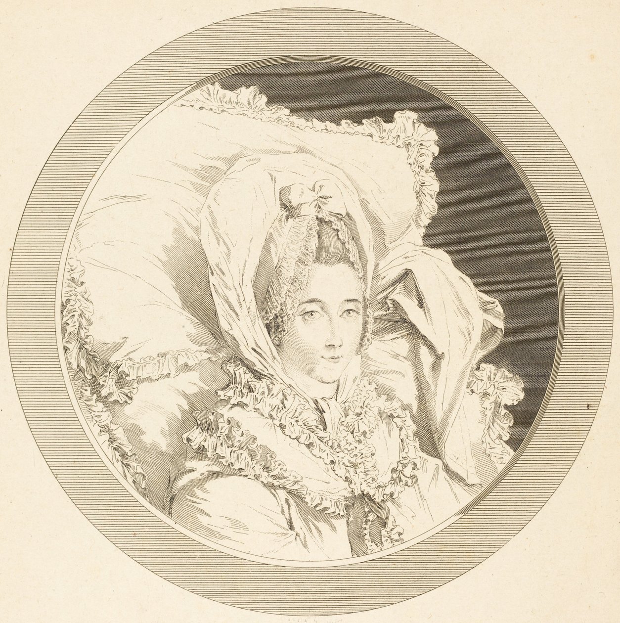 Ostatnia godzina baronowej Rebecque autorstwa Augustin de Saint-Aubin