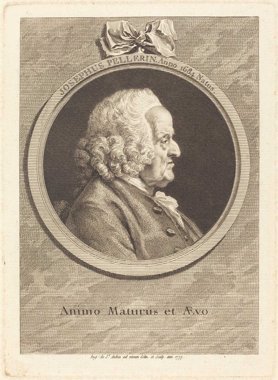Joseph Pellerin autorstwa Augustin de Saint-Aubin