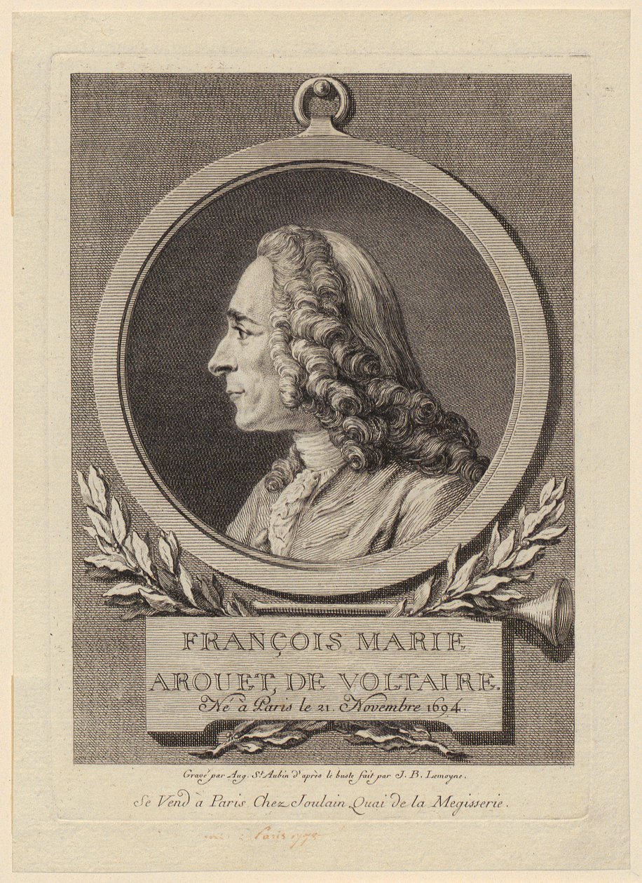 Portret François Marie Arouet de Voltaire