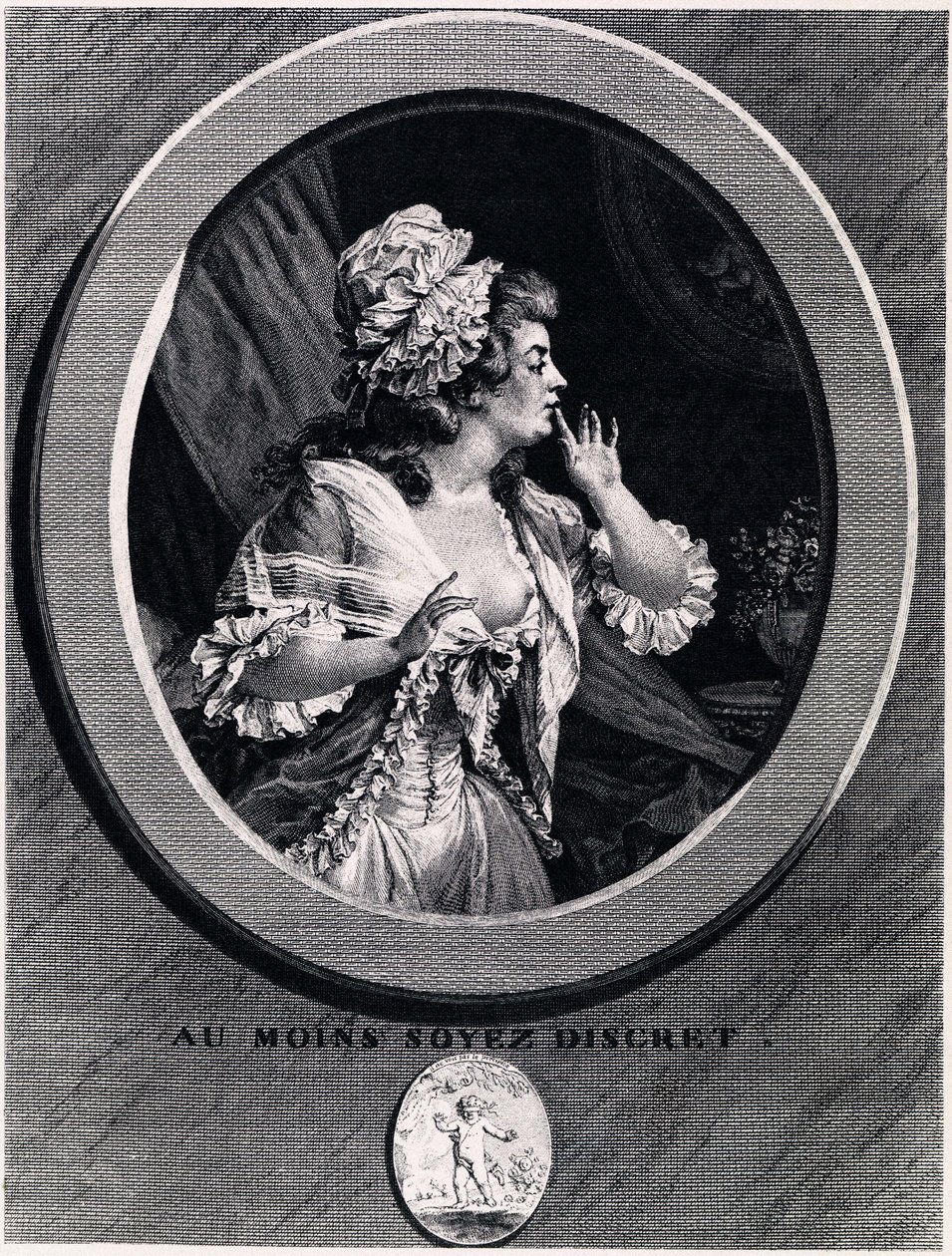 Przynajmniej bądź dyskretny!, 1789 autorstwa Augustin de Saint Aubin