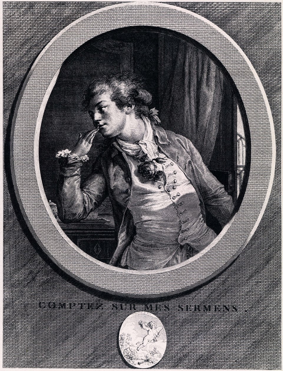 Licz na moje przysięgi!, 1789 autorstwa Augustin de Saint Aubin
