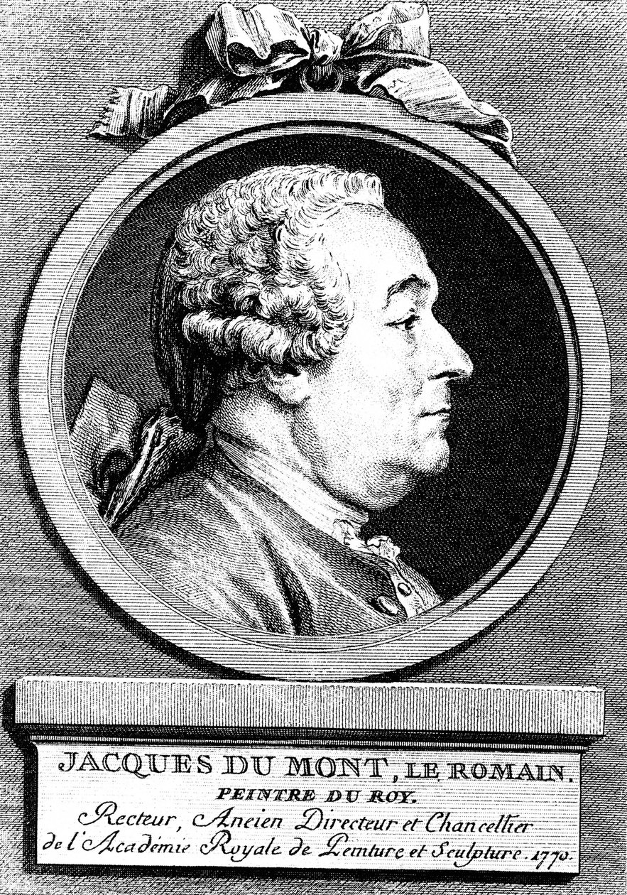 Jacques Dumont, francuski artysta, 1770. autorstwa Augustin de Saint Aubin