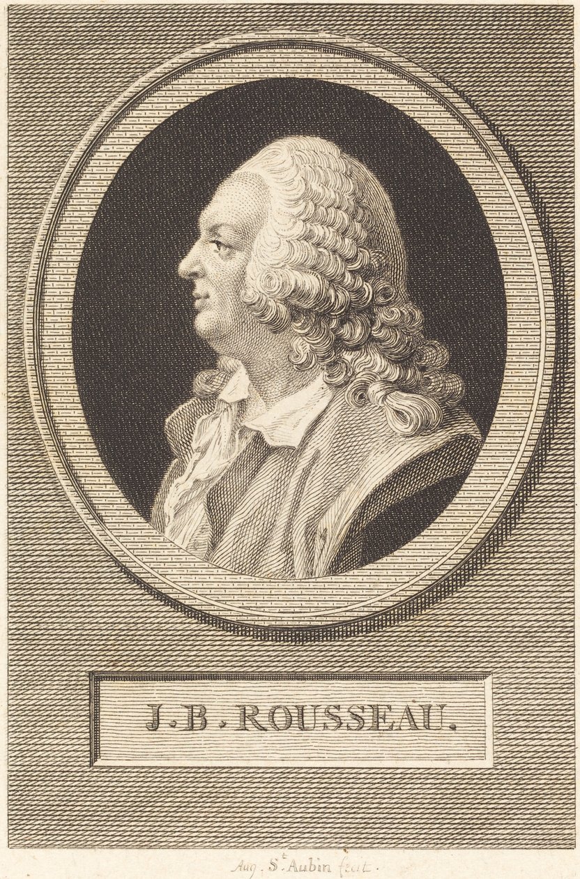 Jean Baptiste Rousseau autorstwa Augustin de Saint Aubin
