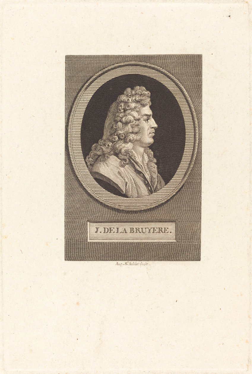Jean de La Bruyère autorstwa Augustin de Saint Aubin