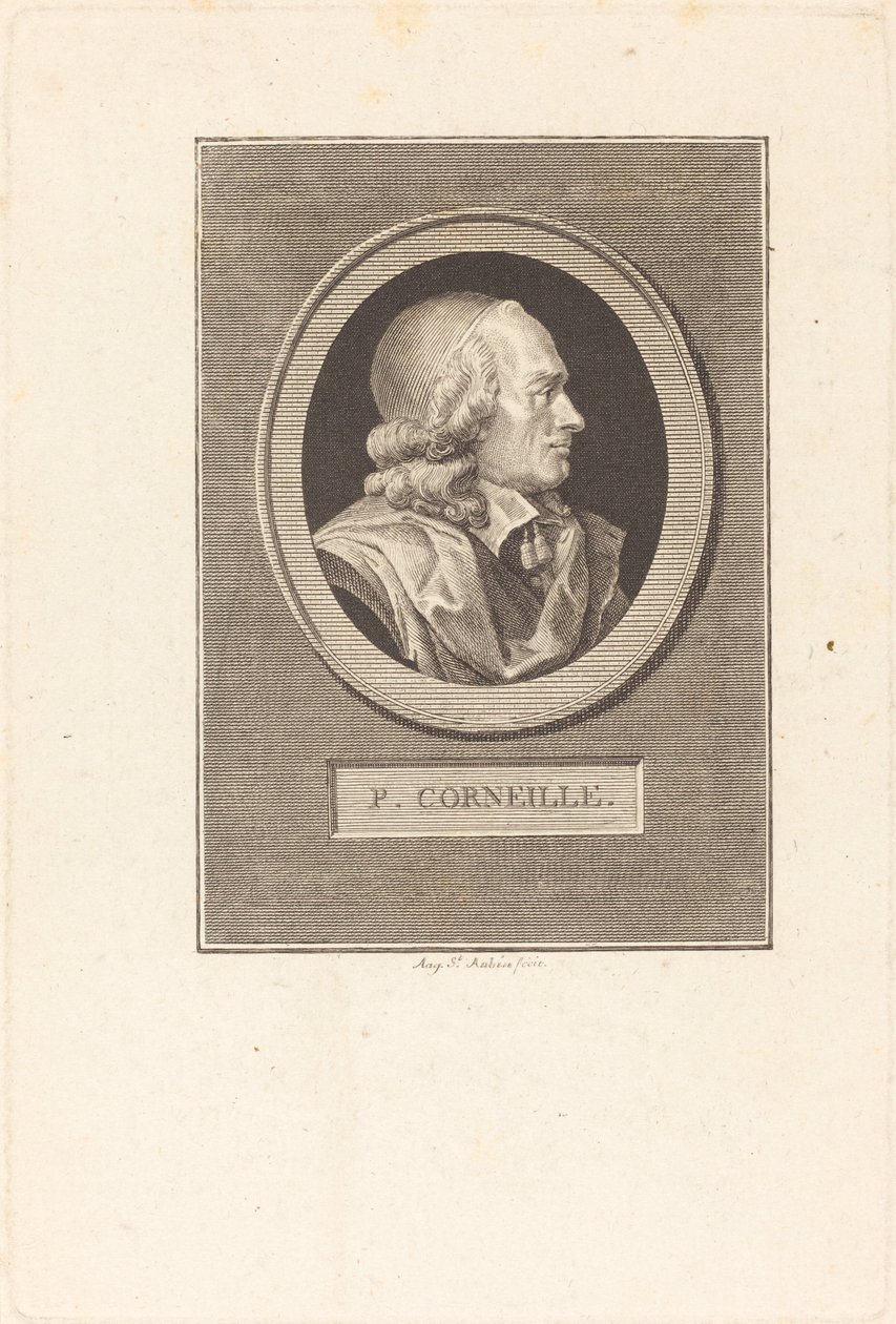 Pierre Corneille autorstwa Augustin de Saint Aubin