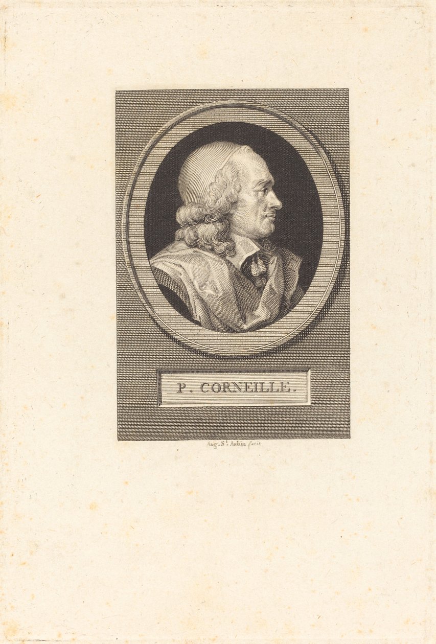 Pierre Corneille autorstwa Augustin de Saint Aubin