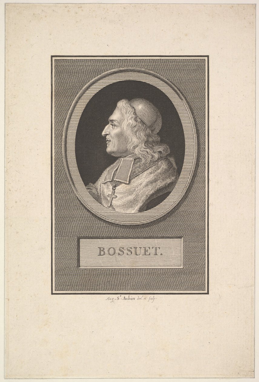 Portret Bossueta, 1803. autorstwa Augustin de Saint Aubin
