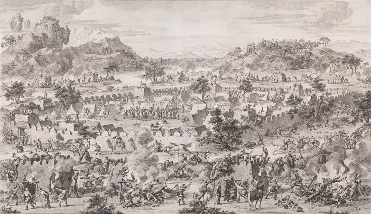 Bitwa pod Tonguzluq, 1773. autorstwa Augustin de Saint Aubin