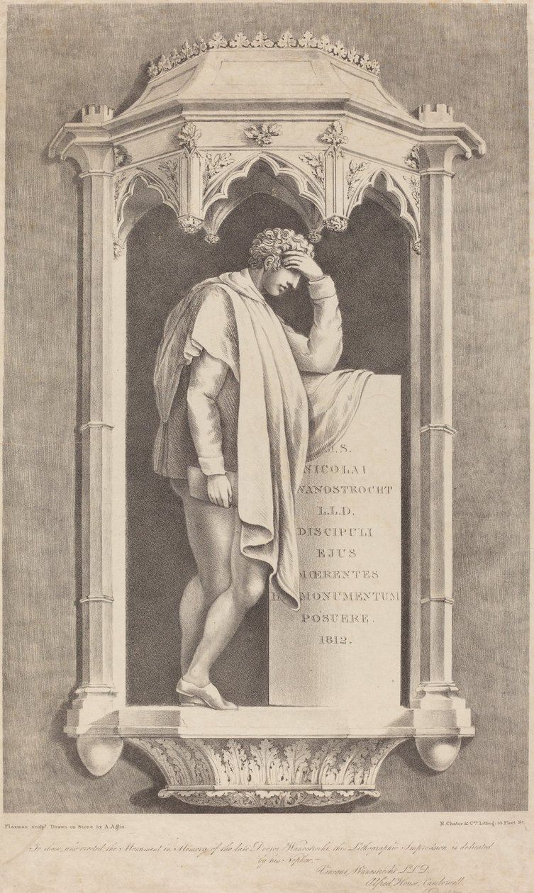 Pomnik Mikołaja Wanostrochta autorstwa Augustine Aglio after John Flaxman