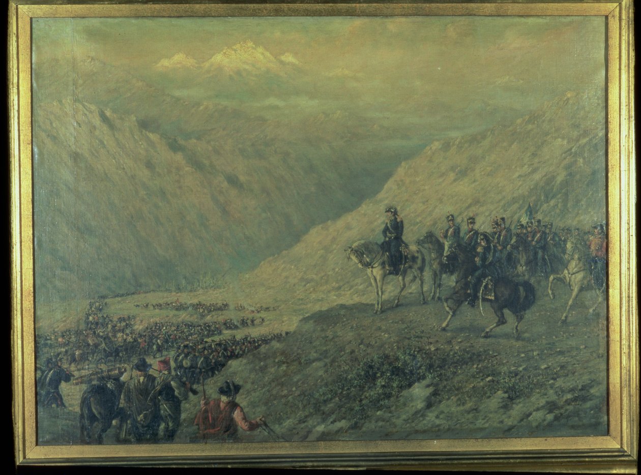 Przejście Andów w 1817 roku (olej na płótnie) autorstwa Augusto Ballerini
