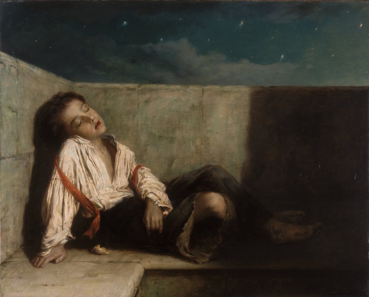 Wnęka na moście londyńskim, 1879 autorstwa Augustus Edward Mulready