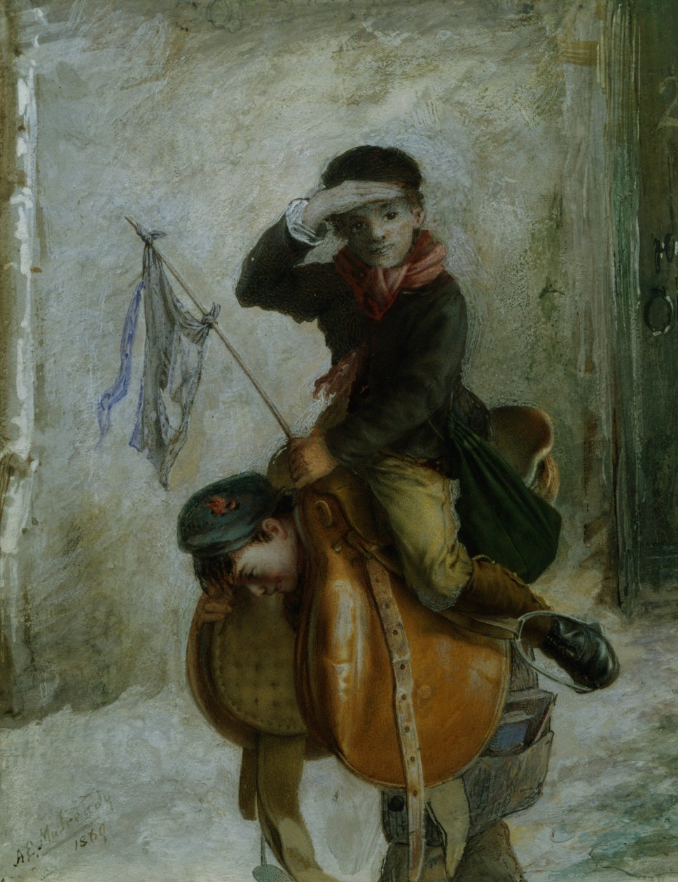 Młody kawalerzysta autorstwa Augustus Edward Mulready