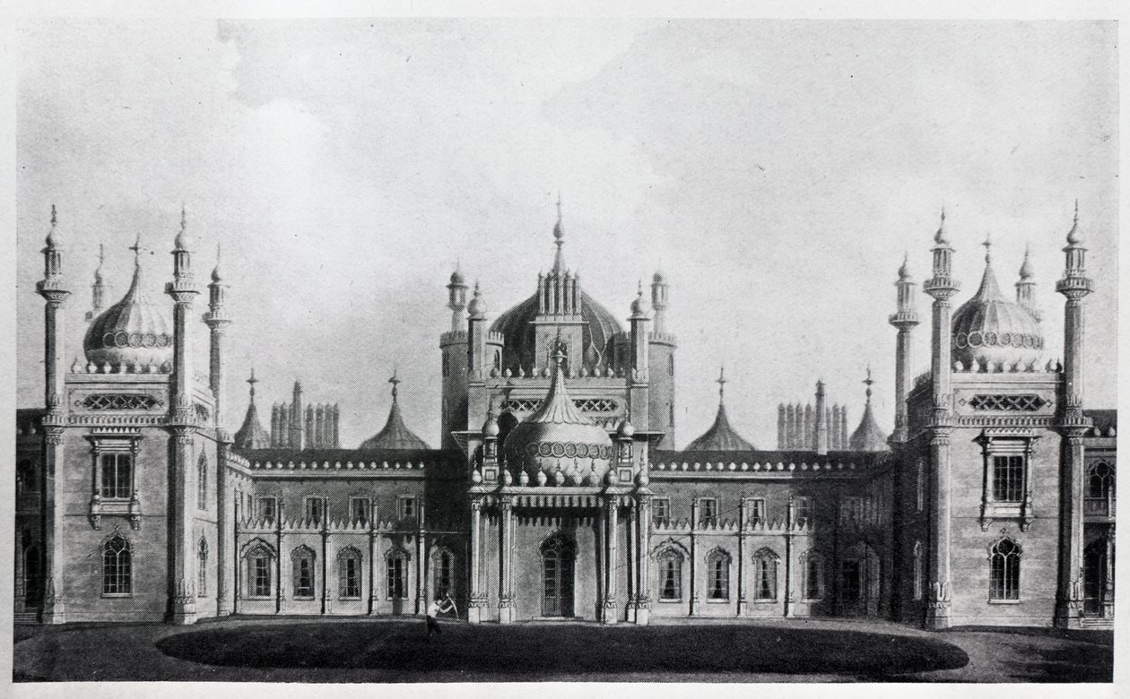 Zachodni front pawilonu w Brighton autorstwa Augustus Welby Northmore Pugin