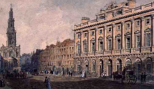 Somerset House (akwarela na papierze) autorstwa Augustus Charles Pugin