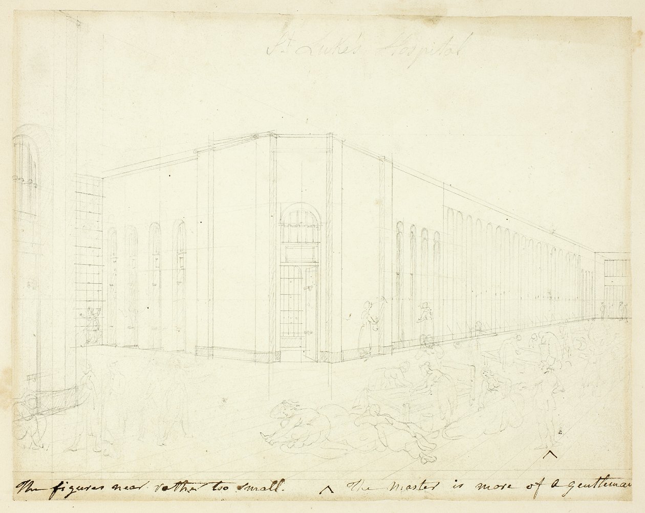 Badanie dla szpitala św. Łukasza, od Microcosm of London autorstwa Augustus Charles Pugin