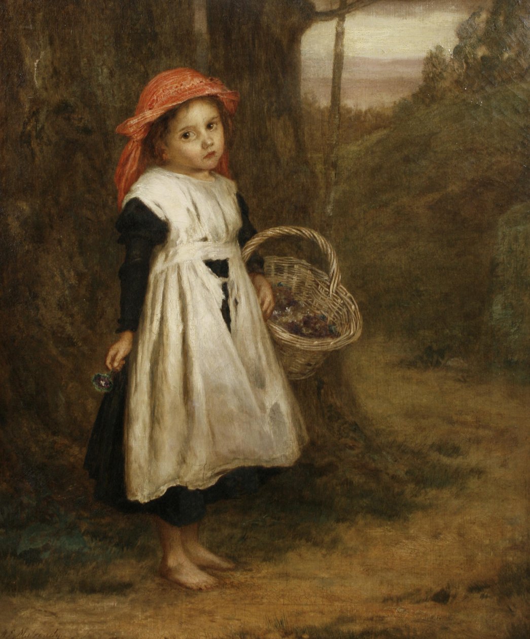 Mały fioletowy sprzedawca autorstwa Augustus Edwin Mulready