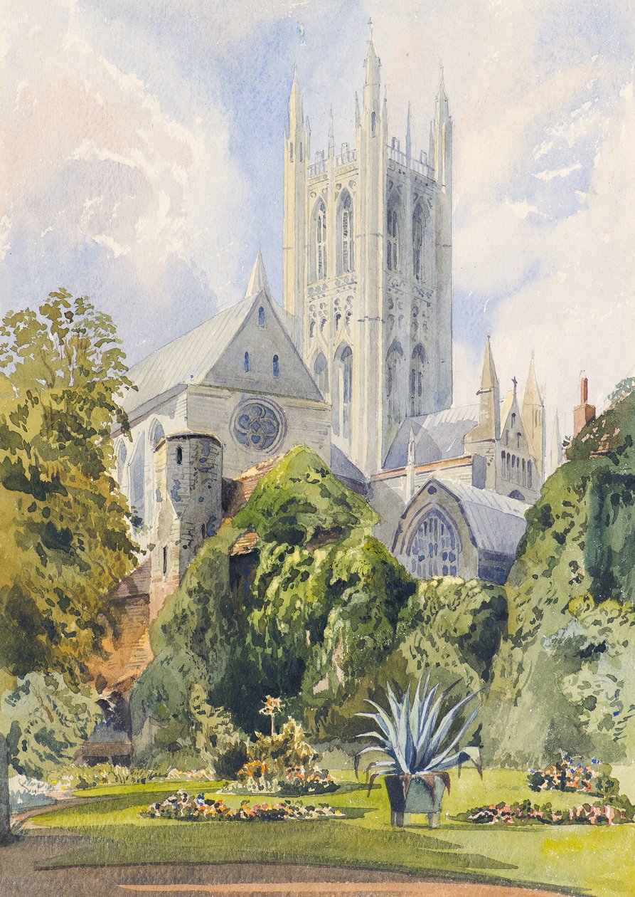 W Ogrodzie Dziekana, Canterbury autorstwa Augustus John Cuthbert Hare