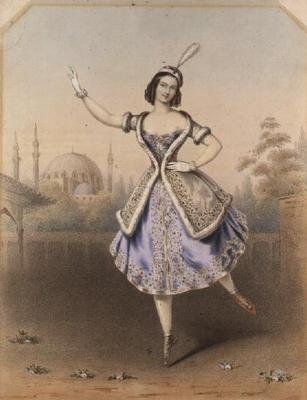 Fanny Cerrito (1817-1909) w „La Lituana” (lit.) autorstwa Augustus Jules Bouvier