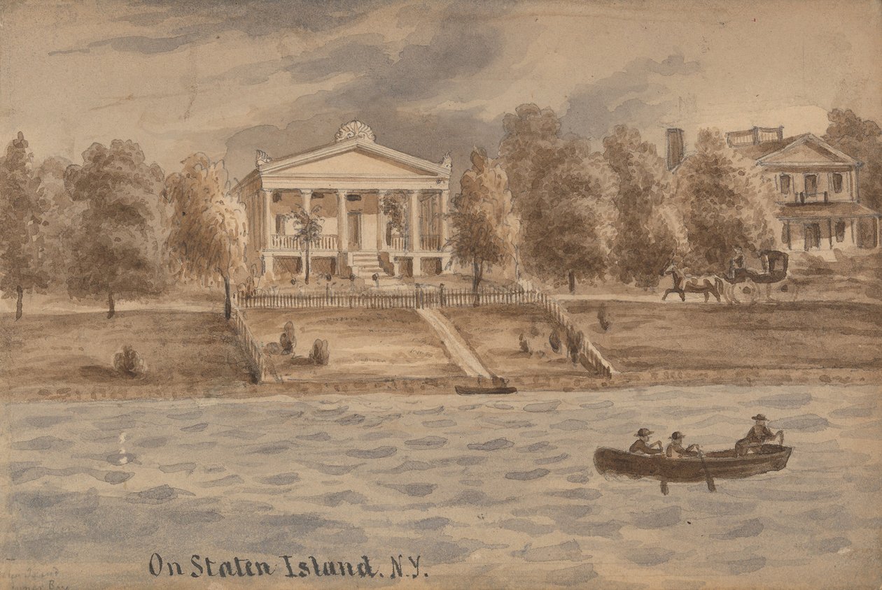 Inner Bay, Staten Island, Nowy Jork, ca. 1872. autorstwa Augustus Kollner