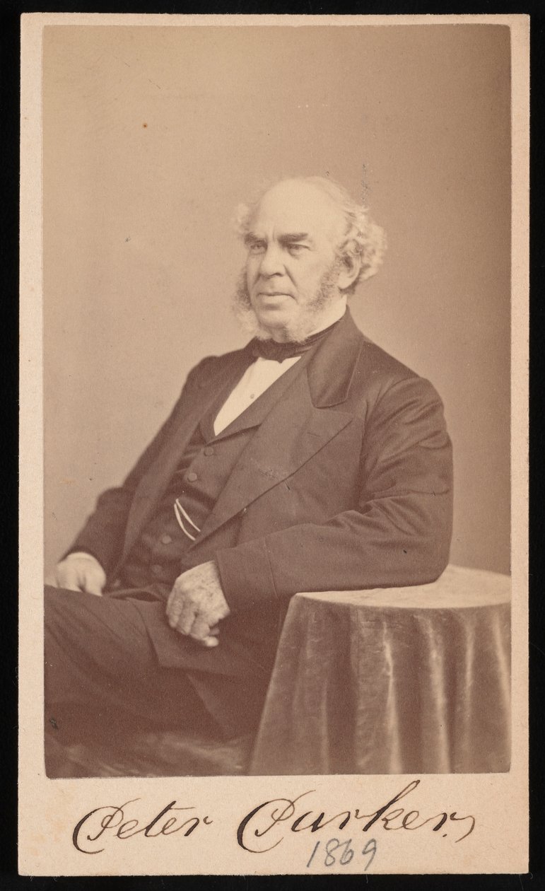 Portret Petera Parkera 1804-1888, 1869. autorstwa Augustus Marshall
