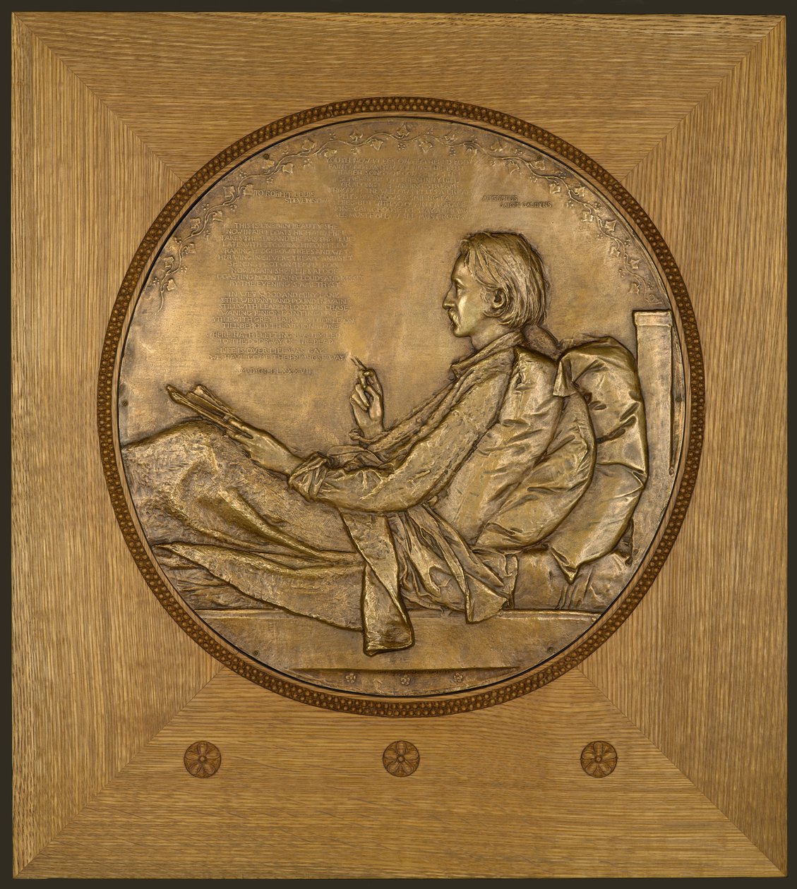Robert Louis Stevenson autorstwa Augustus Saint Gaudens