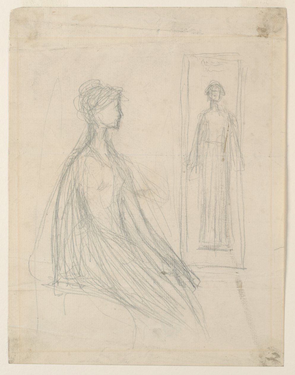 Studia na brązową tabliczkę Violet Sargent w Art Institute of Chicago autorstwa Augustus Saint Gaudens