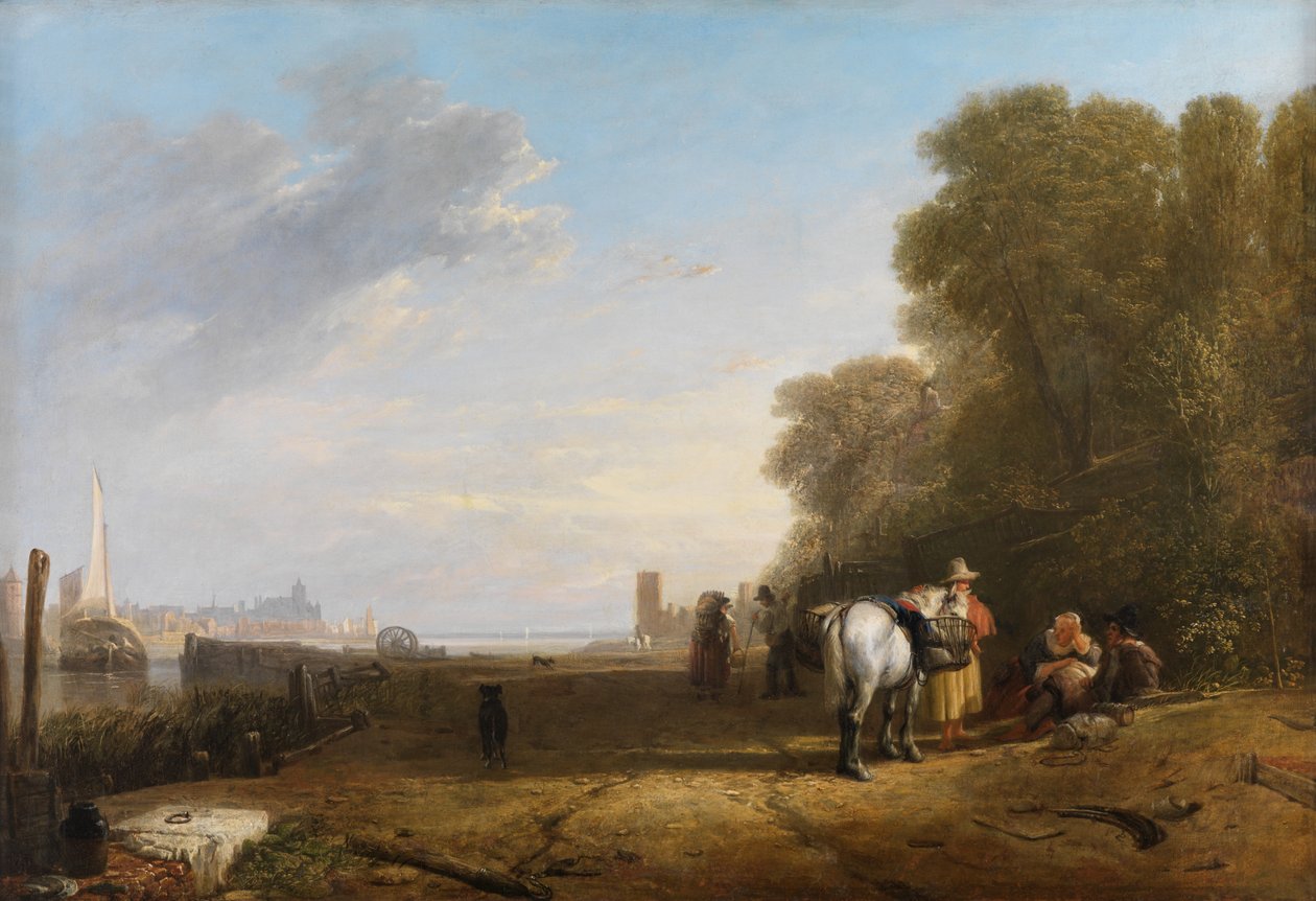 Scena w Holandii autorstwa Augustus Wall Callcott