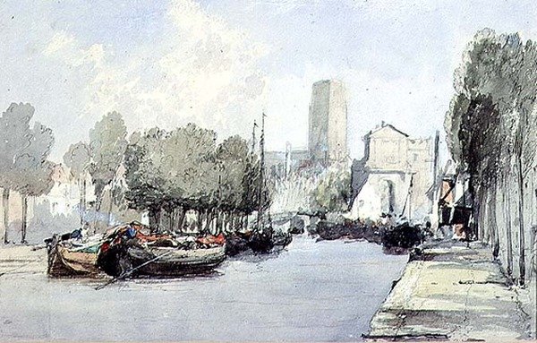 Dordrecht (rysunek) autorstwa Augustus Wall Callcott