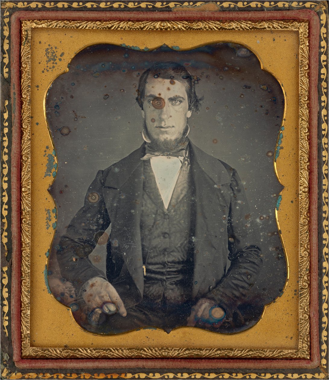Portret mężczyzny, ok. 1845 (zdjęcie) autorstwa Augustus Washington