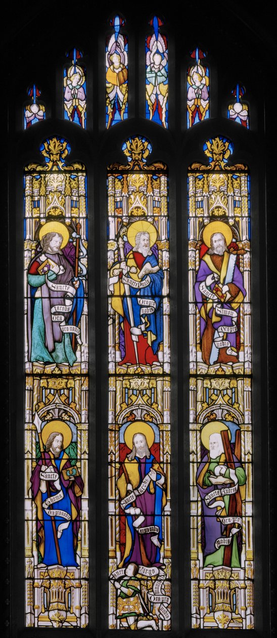 Apostołowie, 1837 (witraże) autorstwa Augustus Welby Northmore Pugin