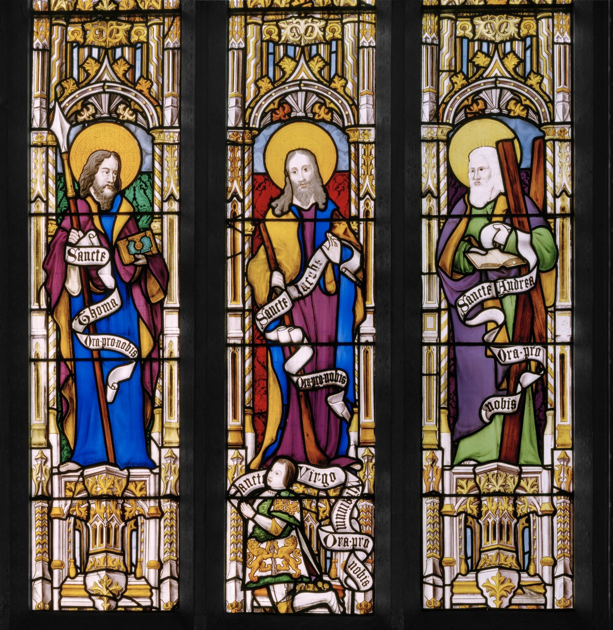 Apostołowie, detal, 1837 (witraż) autorstwa Augustus Welby Northmore Pugin