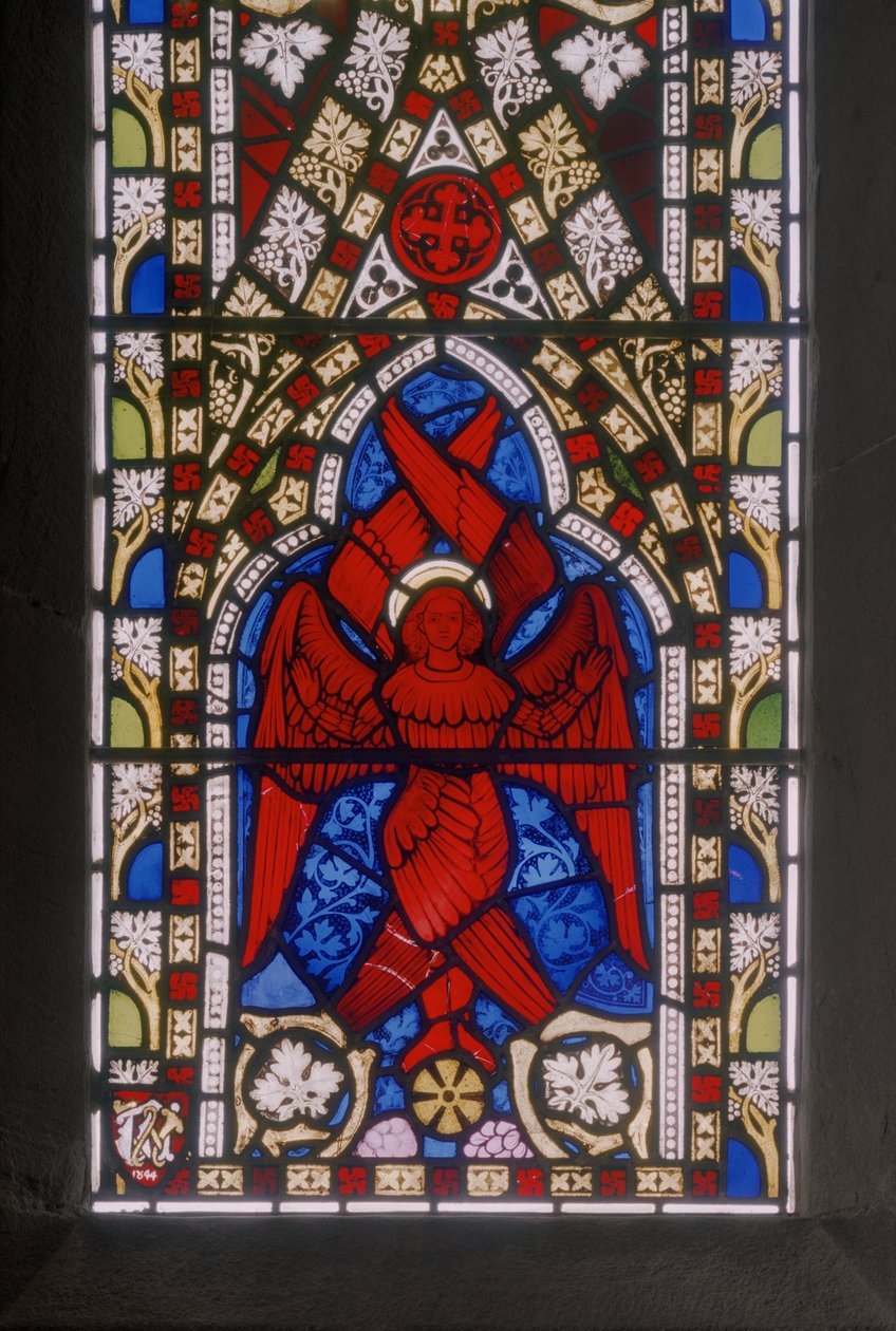 Chrystus z Serafinami, detal, ok.1844 (witraż) autorstwa Augustus Welby Northmore Pugin