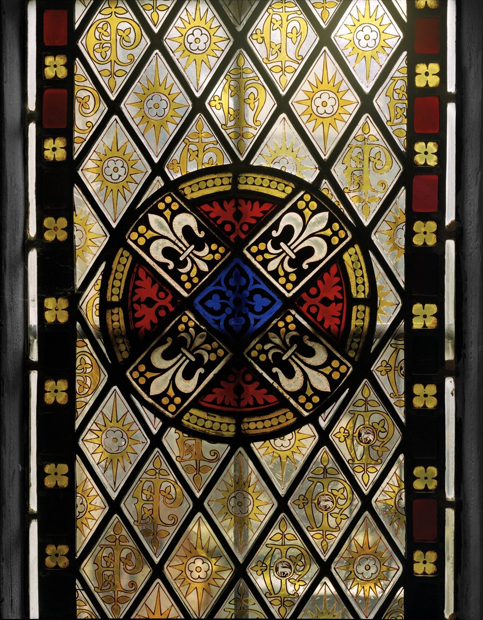 Okno klasztorne, detal, 1846 (witraż) autorstwa Augustus Welby Northmore Pugin