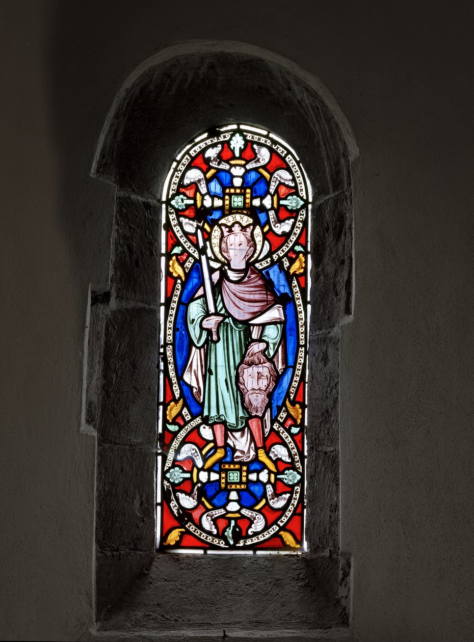 Dawid z głową Goliata, 1849 (witraż) autorstwa Augustus Welby Northmore Pugin