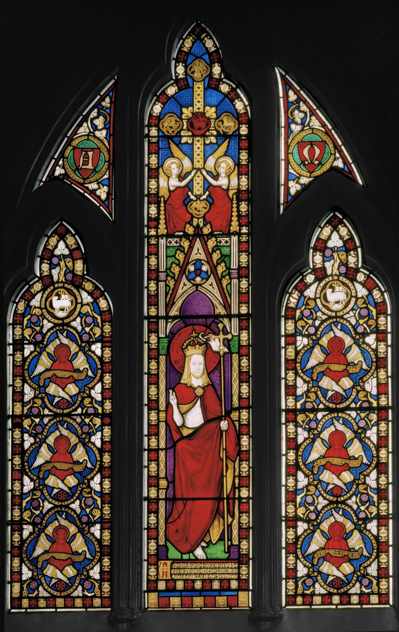 Okno wschodnie, kaplica Najświętszego Sakramentu, ok. 1845 (witraż) autorstwa Augustus Welby Northmore Pugin