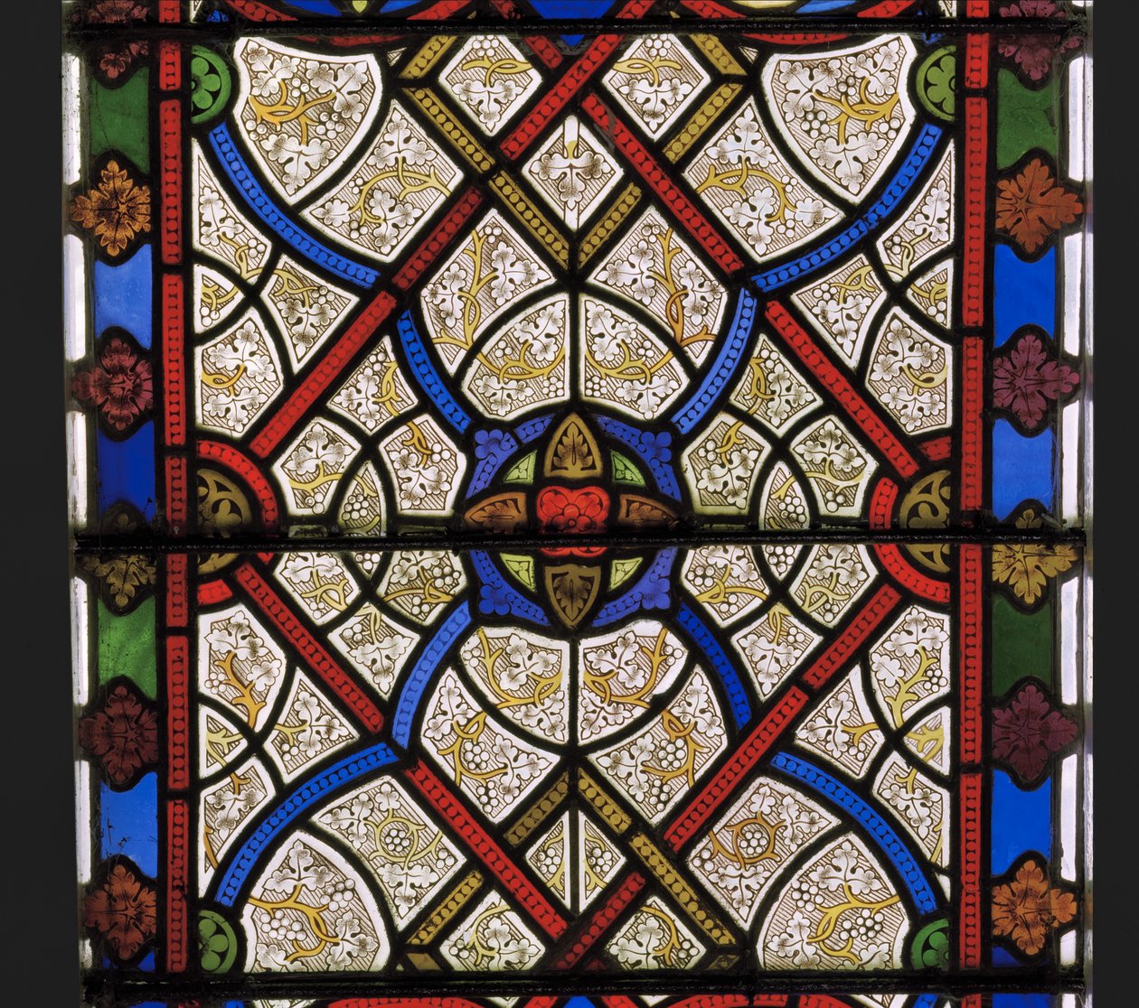 Okno wschodnie, detal, 1849 (witraż) autorstwa Augustus Welby Northmore Pugin