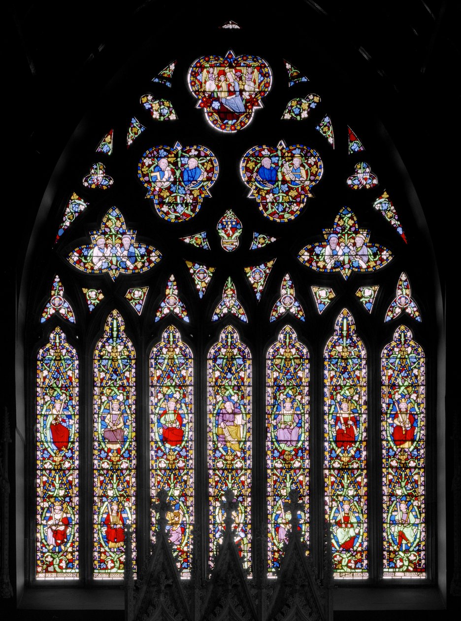 Okno wschodnie z Jesse Tree, ok.1844 (witraż) autorstwa Augustus Welby Northmore Pugin