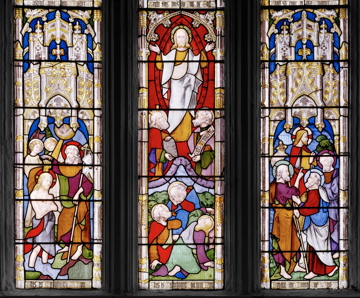 Wydarzenia z życia Chrystusa, detal, 1851 (witraż) autorstwa Augustus Welby Northmore Pugin