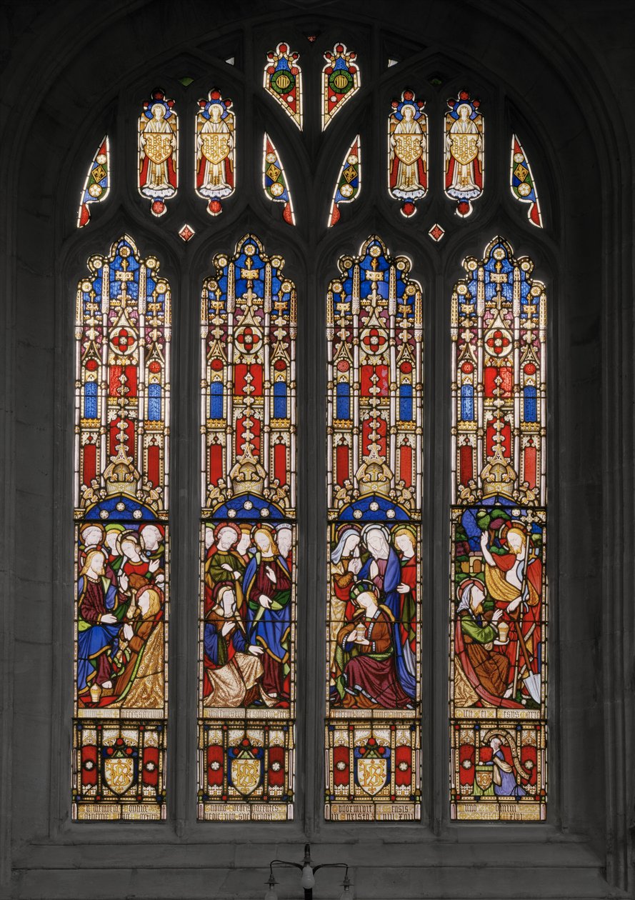 Wydarzenia z życia św. Marii Magdaleny, 1848 (witraż) autorstwa Augustus Welby Northmore Pugin
