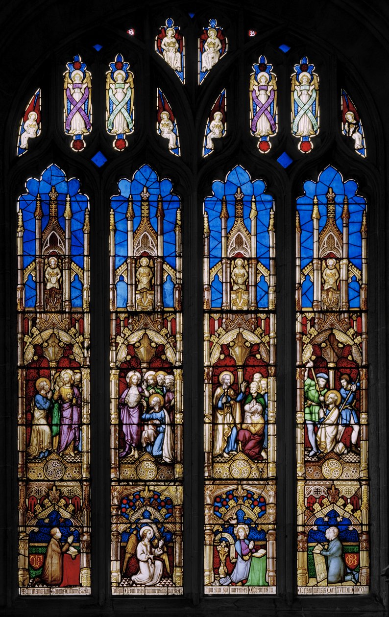 Wydarzenia z życia św. Tomasza Apostoła, ok. 1843 (witraże) autorstwa Augustus Welby Northmore Pugin