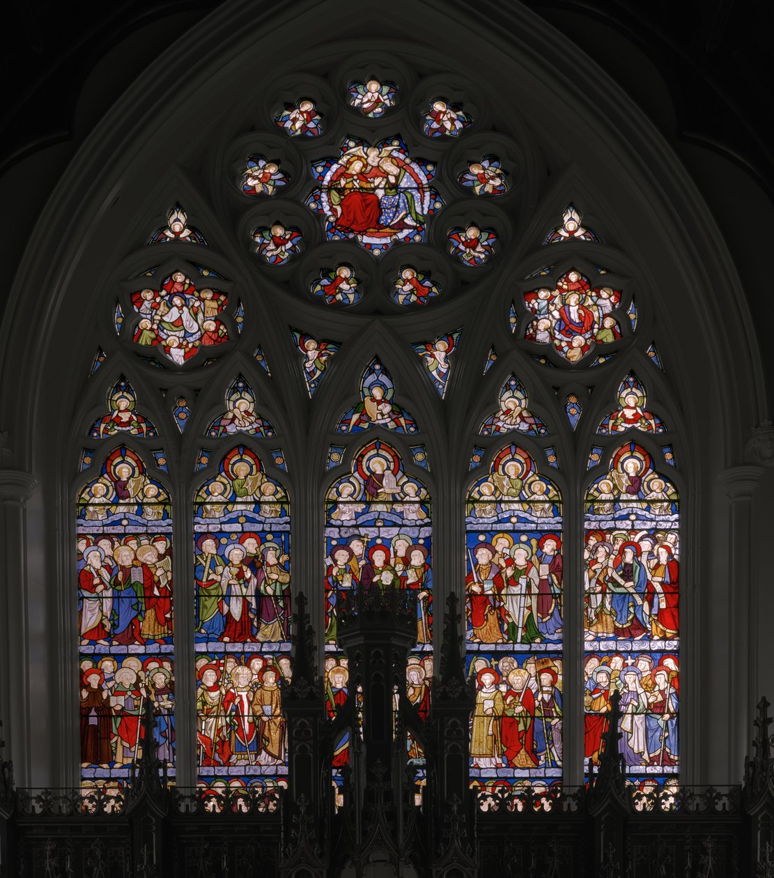 Niebiańska Jerozolima, 1849 (witraż) autorstwa Augustus Welby Northmore Pugin