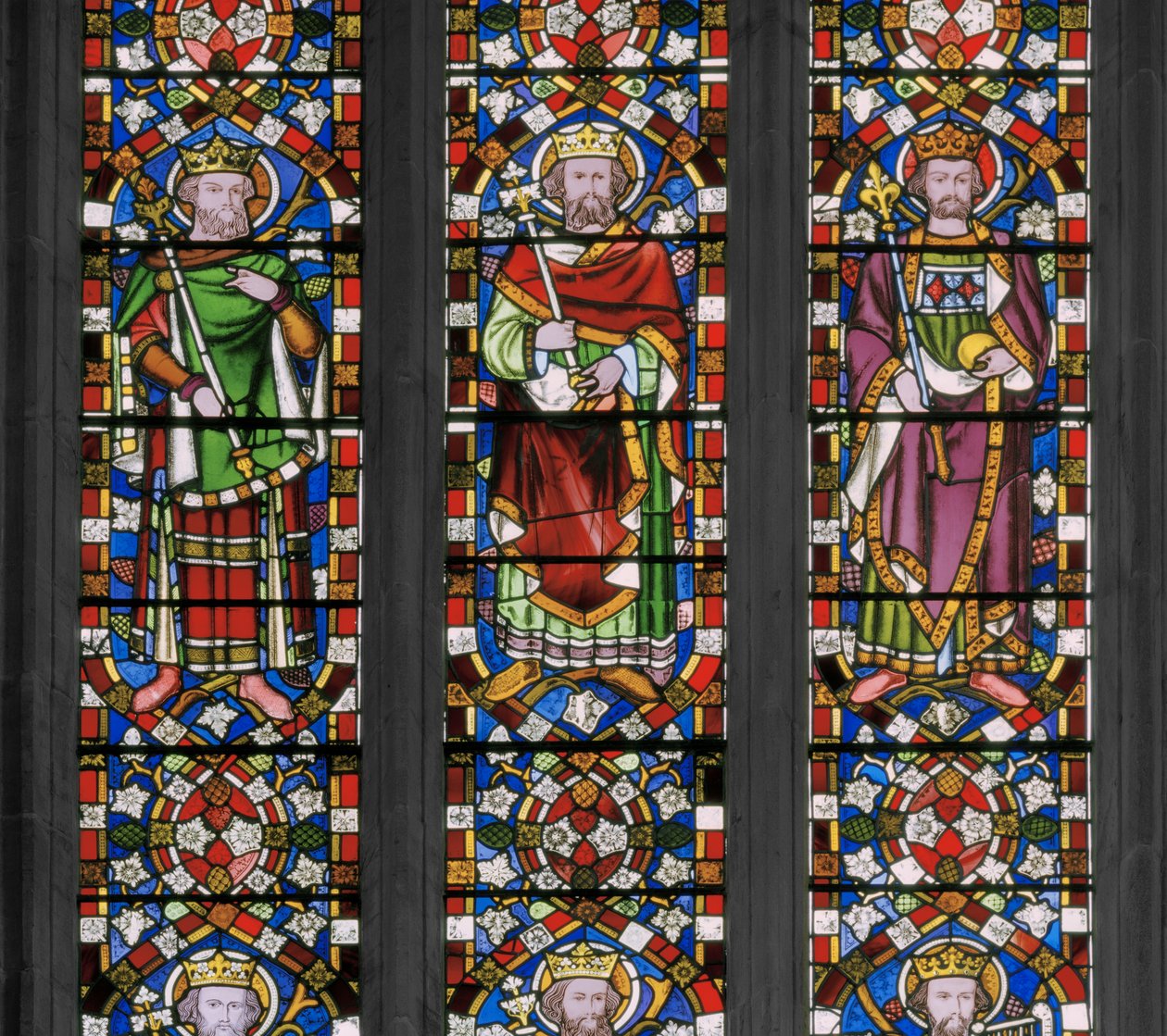 Jesse Tree, detal, 1848 (witraż) autorstwa Augustus Welby Northmore Pugin