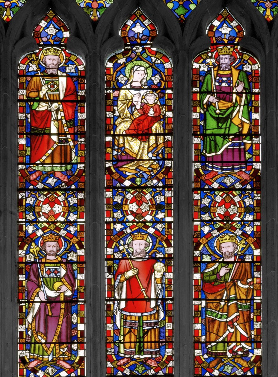 Jesse Tree, detal, 1848 (witraż) autorstwa Augustus Welby Northmore Pugin