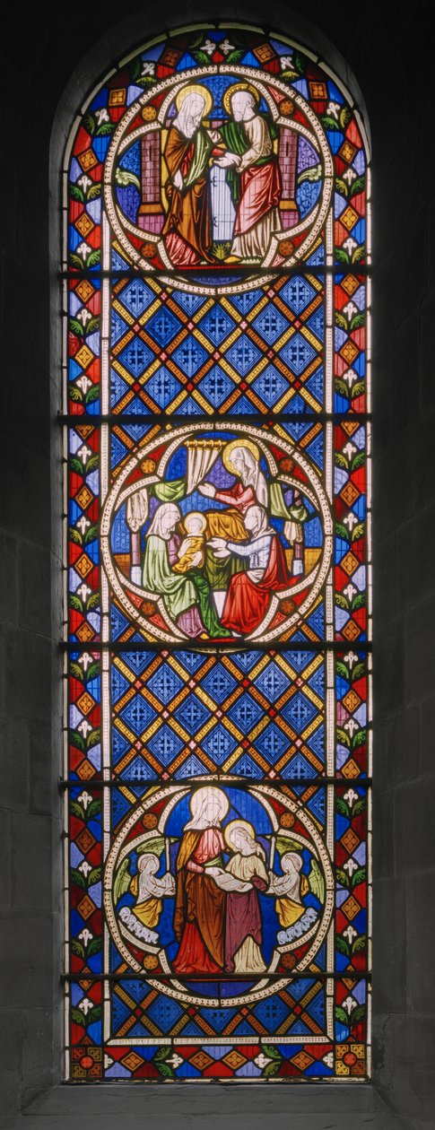 Życie św. Anny, 1848 (witraż) autorstwa Augustus Welby Northmore Pugin